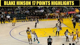 Blake Hinson 17 Pts Highlights Lakers Game Debut [upl. by Kirsten]