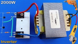 Simple 2000W Powerful Inverter  How to make Powerful Inverter with irfp450 Sine Wave Modyfied [upl. by Kendall]