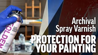 How to Apply Spray Varnish to Paintings [upl. by Filahk]