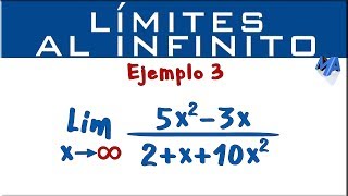 Límites al infinito  Ejemplo 3 [upl. by Madelin696]