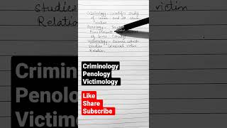 what is criminology penology  victimology  criminology [upl. by Niarda]