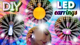 How To Make LED Earrings – DIY LED Light Up Earrings [upl. by Roddy]