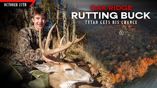 Oak Ridge Rutting Buck  Tytan Gets his Chance  Bowhunting Whitetails w Bill Winke [upl. by Alleunam]