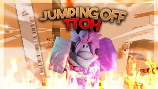 JUMPING OFF THE Tower Of Hell 169 STAGES [upl. by Baudin]