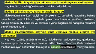 Dövlət Qulluğu QANUNVERİCİLİK Dərs4 Konstitusiya 52  71 [upl. by Hacim]