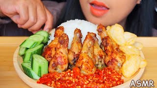 ASMR AYAM GORENG DI SAMBAL MUKBANG INDONESIA ASMR asmrsounds eatingsounds [upl. by Paske]