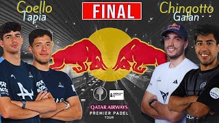 FINAL P2 GENOVA PREMIER PADEL 2024  COELLO TAPIA VS CHINGOTTO GALAN [upl. by Yggam]