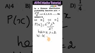 pgtrb  tnset2024  Probability  Poisson distribution  Variance [upl. by Aicertap]