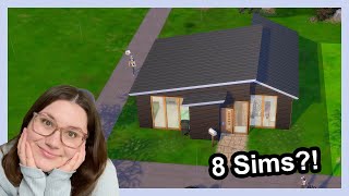 I built a tiny home for 8 sims [upl. by Ahsenrad]