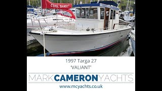 1997 Botnia Targa 27 VALIANT  Rare twin engine configuration for sale with Mark Cameron Yachts [upl. by Nnahs]