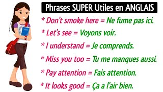 Phrases Super Utiles en Anglais 🔥 [upl. by Anitsej]