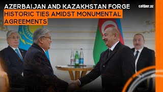 Azerbaijan Kazakhstan forge historic ties amidst monumental agreements  A pinnacle of partnership [upl. by Pero]