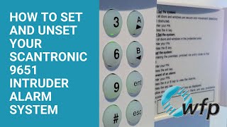 How to Set and Unset Your Scantronic 9651 Intruder Alarm [upl. by Elleunamme894]