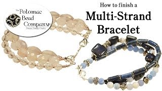 How to Finish a Multi Strand Bracelet [upl. by Anitsirt]