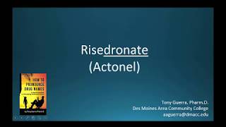 CC How to Pronounce risedronate Actonel Backbuilding Pharmacology [upl. by Fae]