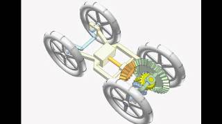 Car Differential with Bevel Gears 1 [upl. by Nivag]