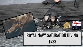 Royal Navy Saturation diving informational video from 1983 [upl. by Atived315]