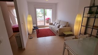 Las Terrazas De La Torre 2 Bed 1st Floor apartment full furnished full AC Frontline Golf 64995€ 4K [upl. by Allayne148]