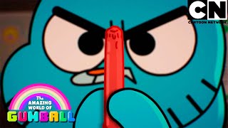 Gumball inicia una batalla con Banana  El Increíble Mundo de Gumball  Cartoon Network [upl. by Haidebej]