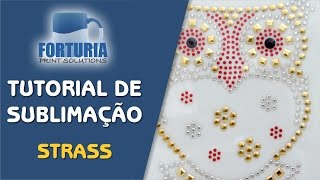 Tutorial para aplicação de Strass em tecido [upl. by Macfadyn]