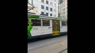 Melbourne Trams Swanston st City Views [upl. by Tena]