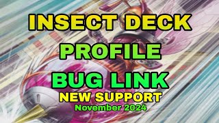 YuGiOh BEST INSECT DECK OPTIMIZED  NEW TECHS 60 Card Bug Link [upl. by Nilad962]