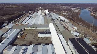 Flying around Glassport and US Steel Plant [upl. by Latsyk]