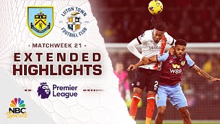 Burnley v Luton Town  PREMIER LEAGUE HIGHLIGHTS  1122024  NBC Sports [upl. by Dnomse]