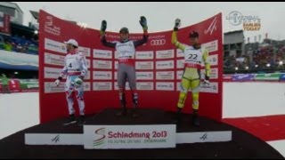 Ligety Wins Gold in Schaldming Super G  USSA Network [upl. by Yeruoc]