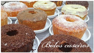 Com 1 massa fiz 10 sabores de bolos caseiros [upl. by Assilem184]