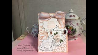 Tea Together Z Fold Easel Card [upl. by Ninon]