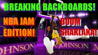 NBA JAM BACKBOARD BREAKING DUNKS 2016 [upl. by Aiekat]