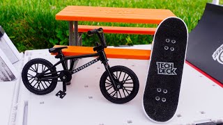 Finger Skateboard  Collaboration With Finger BMX  Tech Deck Finger Skateboards And BMX Tricks [upl. by Siubhan470]