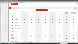 Rogers  How to View Channels Available in TV Packages February 2016 [upl. by Ardaid]