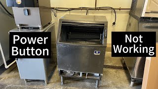 Manitowoc ice machine not turning on  Power button trouble shooting and repair [upl. by Yrret427]