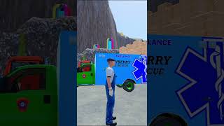 TRANSPORTING EXCAVATOR BOX TRUCK BULLDOZER POLICE CARS TO GARAGE WITH MAN TRUCK LOADER  FS22 [upl. by Millham591]