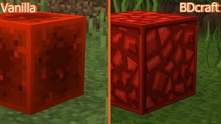 Vanilla vs BDcraft  Texture Comparison [upl. by Ecirtaeb]