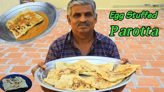 Muttai Lappa  Egg Stuffed Paratha  Parotta Recipe  Ceylon Parotta by Yousuf bhai [upl. by Moffitt]