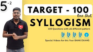 Syllogism Target100  One ShotTopic52  All Different Pattern [upl. by Elvyn]