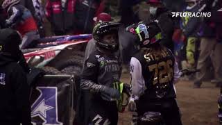 Mike Alessi amp Gared Stank Dog Steinke battle at the Kicker AMA Arenacross [upl. by Hayyifas760]