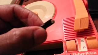 Fisher Price Portable 820 turntable  Pt 2 of 2 Needle On [upl. by Mahsih]