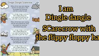 Dingle Dangle scarecrow with LyricsEnglish Rhymes with Lyrics [upl. by Vadim344]