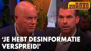 Discussie tussen Jack en Rutger bij De Oranjezondag Je hebt desinformatie verspreid [upl. by Lasley749]