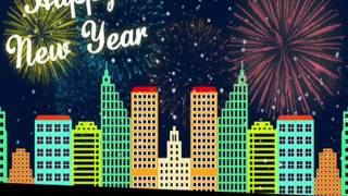 Happy New Year Greeting Card 2015  Animated New Year E cards [upl. by Airdnna]