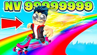 Course de ROLLER Ã 999999999kmh dans Roblox [upl. by Llecrup]