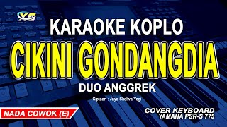 Cikini Ke Gondangdia Karaoke Koplo Nada Pria  Cowok Duo Anggrek [upl. by Nyrhtac]