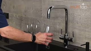 InSinkErator Multitap Chilled  Water Glass Demonstration [upl. by Nnylassej]