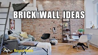 Brick Wall Ideas Interior Brick Wall Paint Ideas [upl. by Hurwit]