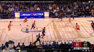 FlightReacts To HAWKS at WARRIORS  FULL GAME HIGHLIGHTS  November 20 2024 [upl. by Hillegass]