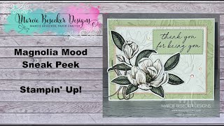 Magnolia Mood Sneak Peek  Stampin Up [upl. by Most595]